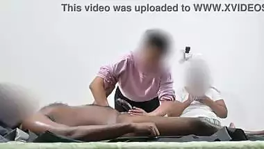 Indian spa ladies massaging customer dick