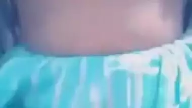 Clip of lustful Desi chick who exposes pussy to XXX BF via video link