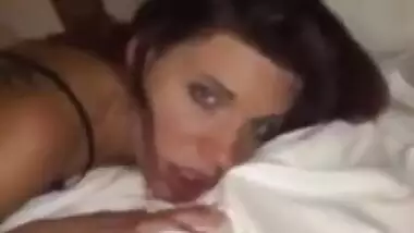 sexy back tatoo wife pussy destroyed by BBC recorded by hubby